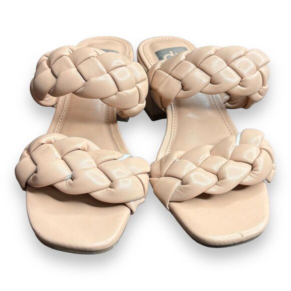 DV Dolce Vita Women's Stacey Plush Braided Sandals Color Nude Size 5 - Picture 2 of 8